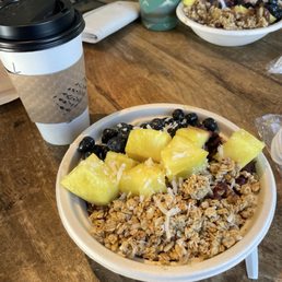 The tropical açaí bowl. The tropical açaí bowl.