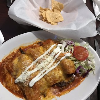 Chak Balam - Carne asada enchiladas w/ red sauce - Mexican Near Me - Torrey, Utah