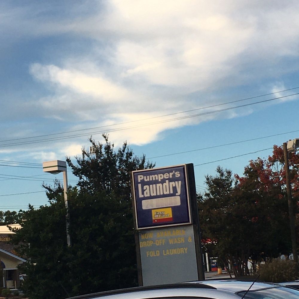 Pumpers Laundry - Sign from road - Laundry Services Near Me - Greenville, South Carolina Pumpers Laundry - Sign from road - Laundry Services Near Me - Greenville, South Carolina