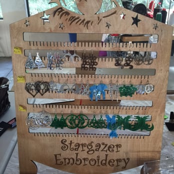 Stargazer Embroidery - Jewelry - Embroidery & Crochet Near Me - Cocoa, Florida