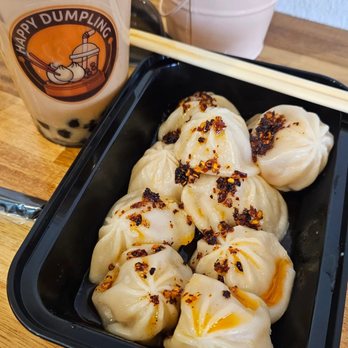 Happy Dumpling - Soup dumplings in chili oil - Coffee & Tea Near Me - Denver, Colorado