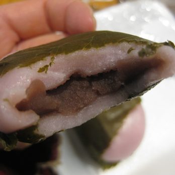 Sunrise Mart - Red bean paste inside Sakura mochi (2 for $1.99). - Specialty Food Near Me - New York, New York Sunrise Mart - Red bean paste inside Sakura mochi (2 for $1.99). - Specialty Food Near Me - New York, New York