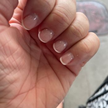 Glamorous Nails & Spa - You can see on middle and ring finer it's bubbling up at the top - Nail Salons Near Me - Gaithersburg, Maryland Glamorous Nails & Spa - You can see on middle and ring finer it's bubbling up at the top - Nail Salons Near Me - Gaithersburg, Maryland