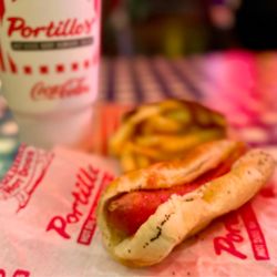 Portillo's Gurnee - Hot Dog, Fries & Coke
