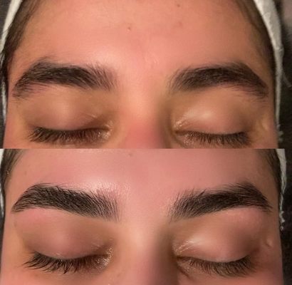 Naturally Beautiful Brows – Gentle Waxing for Sensitive Skin - Check out this before and after of our eyebrow waxing client! Using Clean & Easy Sensitive Skin Wax, we carefully shaped her brows for a natural, polished look while keeping her delicate skin calm and irritation-free.
Our approach enhances your natural brow shape without over-thinning or creating a harsh appearance. Perfect for those with sensitive skin, our gentle waxing technique ensures smooth, beautifully defined brows with minimal redness.
Book your appointment today for soft, natural-looking brows that complement your features effortlessly! Naturally Beautiful Brows – Gentle Waxing for Sensitive Skin - Check out this before and after of our eyebrow waxing client! Using Clean & Easy Sensitive Skin Wax, we carefully shaped her brows for a natural, polished look while keeping her delicate skin calm and irritation-free.
Our approach enhances your natural brow shape without over-thinning or creating a harsh appearance. Perfect for those with sensitive skin, our gentle waxing technique ensures smooth, beautifully defined brows with minimal redness.
Book your appointment today for soft, natural-looking brows that complement your features effortlessly!