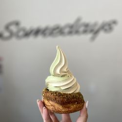 Somedays Bakery - Pistachio & Banana Ice Cream Croissant Bowl (~$9)