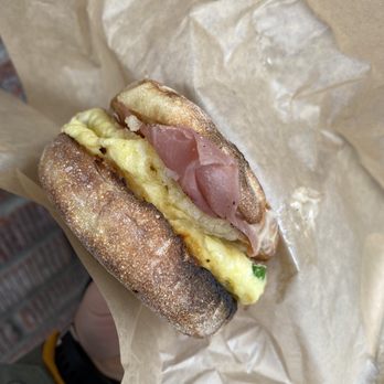 Analog Coffee - Egg sandwich with ham - Cafes Near Me - Seattle, Washington