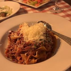 Christo’s Pizzeria & Lounge - Brisket Bolognese with fresh past and snow drift of parm