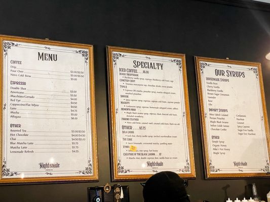 Menu photo 1 Nightshade Coffee Westwood, NJ