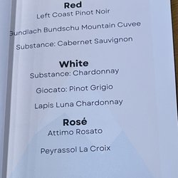 Drinks Menu as of Oct 2022