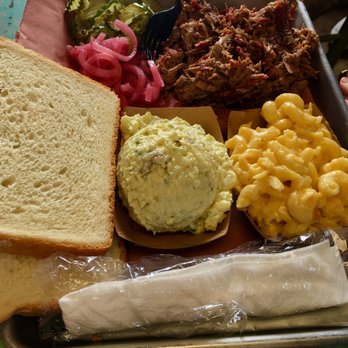 Truth BBQ - One meat (brisket) plate - Barbeque Near Me - Brenham, Texas Truth BBQ - One meat (brisket) plate - Barbeque Near Me - Brenham, Texas