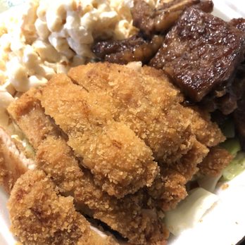 Leo's Island BBQ - Chicken Katsu + Short Ribs Combo - Hawaiian Near Me - Peoria, Arizona