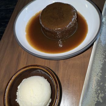 Gordon Ramsay Restaurants - Sticky toffee pudding with creme fraiche ice cream - Breakfast & Brunch Near Me - St. Louis, Missouri