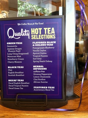 Menu photo 4 The Coffee Bean & Tea Leaf Pasadena, CA Menu photo 4 The Coffee Bean & Tea Leaf Pasadena, CA
