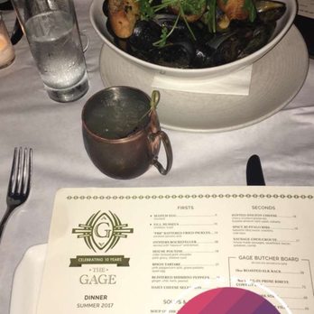 The Gage - Mussels to Begin! - New American Near Me - Chicago, Illinois