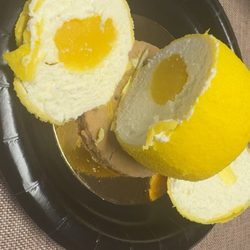 Inside of lemon pastry