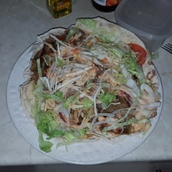 Istanbul Kebab - Mixed Doner on Naan.