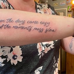 Skin Factory Tattoo - Lyrics tattoo