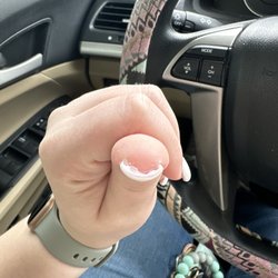 Best Nails - Underneath left thumb