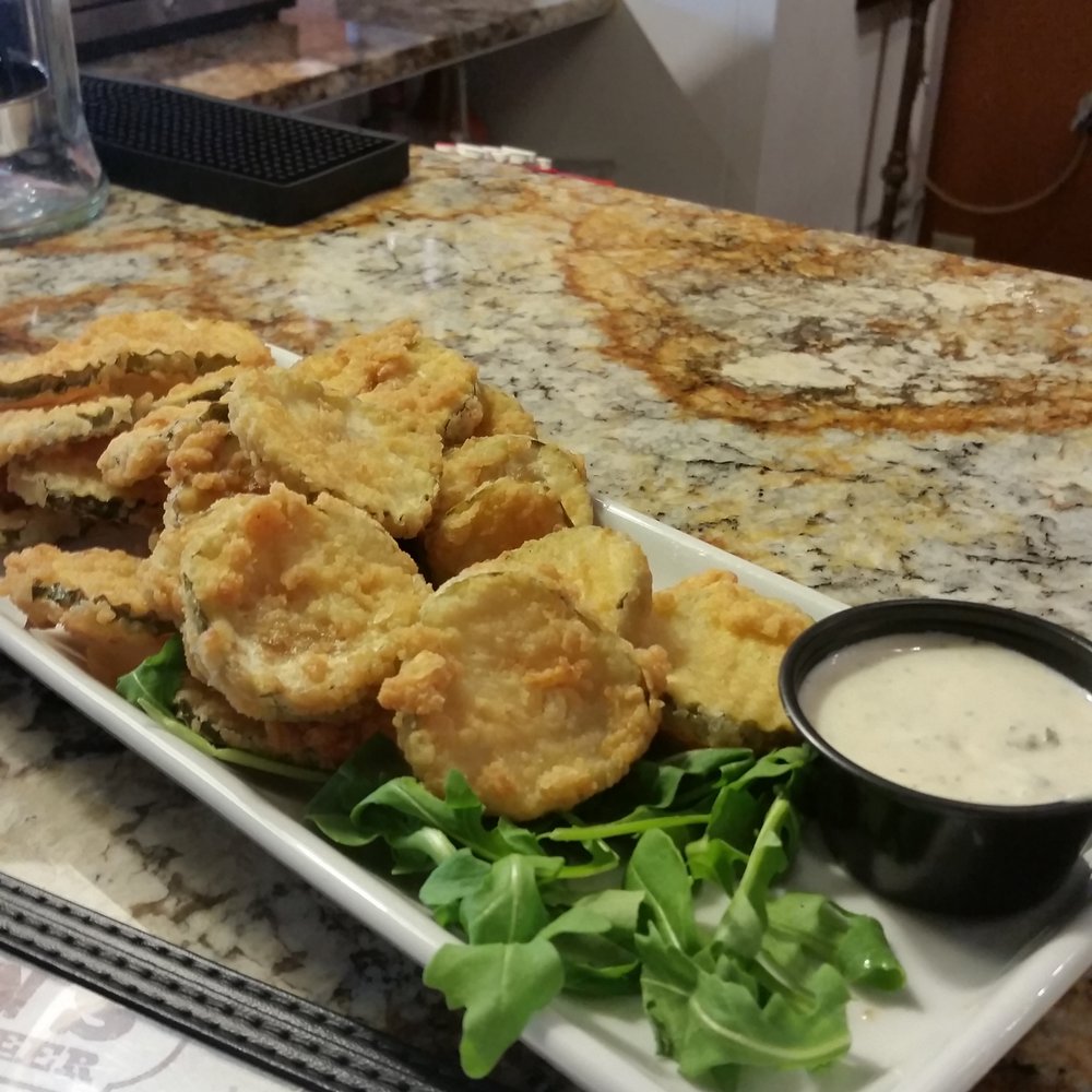 Milton's - Deep fried pickles with jalapeño ranch - New American Near Me - Crystal, Minnesota