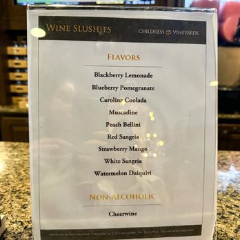 Childress Vineyards - Slushies - Wineries Near Me - Lexington, North Carolina