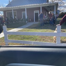 Claybrooke Farms - The checkout area where the have wreaths, garland, hot chocolate and some cold sodas and water.