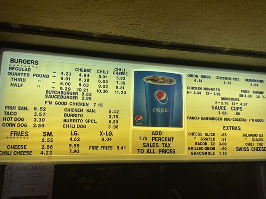 Menu photo 1 Butch's Drive-In DOS Palos, CA Menu photo 1 Butch's Drive-In DOS Palos, CA