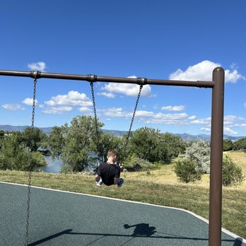 Writer's Vista Park - Swings. They also have 2 bucket swings for babies/toddlers - Parks Near Me - Littleton, Colorado Writer's Vista Park - Swings. They also have 2 bucket swings for babies/toddlers - Parks Near Me - Littleton, Colorado