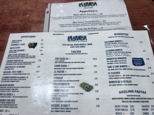 Menu photo 1 La Bamba Mexican Kitchen Beach Haven, NJ Menu photo 1 La Bamba Mexican Kitchen Beach Haven, NJ