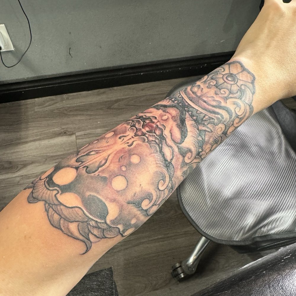 Black Talon Tattoo - WIP full sleeve - Tattoo Near Me - Arcadia, California Black Talon Tattoo - WIP full sleeve - Tattoo Near Me - Arcadia, California