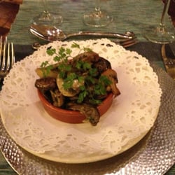 Campbell's Restaurant - Oyster mushrooms in garlic, parsley and olive oil.