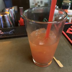 Whiskey Tango Foxtrot - Bloody Mary was different than your typical, tastes very good and I highly recommend you try it!  Sorry the picture is half gone