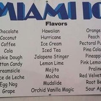 Miami Ice Snowcones - Lots of flavors - Shaved Ice Near Me - Roanoke, Virginia Miami Ice Snowcones - Lots of flavors - Shaved Ice Near Me - Roanoke, Virginia