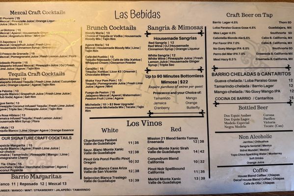 Menu photo 2 Cocina De Barrio San Diego, CA Menu photo 2 Cocina De Barrio San Diego, CA