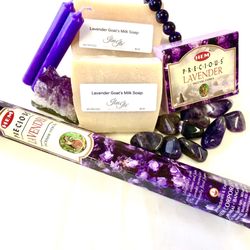 IBU Ile Spiritual Center and Botanica - Organic Goat Soap - Lavender- Lemongrass- sandalwood.