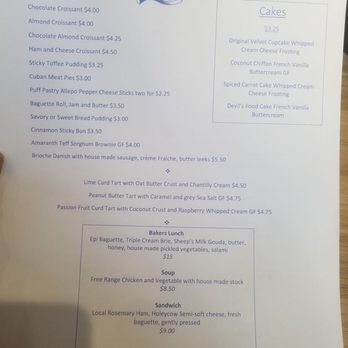 One House Bakery - Other side of menu - Bakeries Near Me - Benicia, California One House Bakery - Other side of menu - Bakeries Near Me - Benicia, California