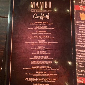 Mambo Grill - the menu of the restaurant - Mexican Near Me - Downey, California Mambo Grill - the menu of the restaurant - Mexican Near Me - Downey, California