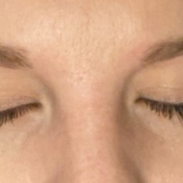 Brows are perfectly shaped. Brows are perfectly shaped.