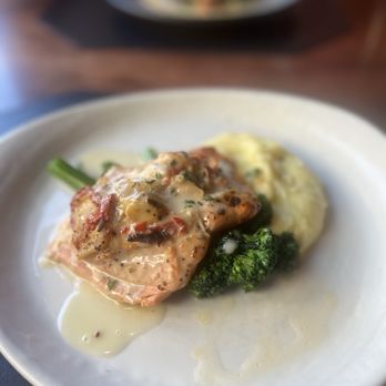 McCormick & Schmick's Grille - Crab and Shrimp Stuffed Salmon - Seafood Near Me - Anaheim, California McCormick & Schmick's Grille - Crab and Shrimp Stuffed Salmon - Seafood Near Me - Anaheim, California