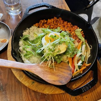 JIJIME - Spicy Chicken Bowl (Sizzling Bibimbap) - $19.99 - Korean Near Me - San Francisco, California JIJIME - Spicy Chicken Bowl (Sizzling Bibimbap) - $19.99 - Korean Near Me - San Francisco, California