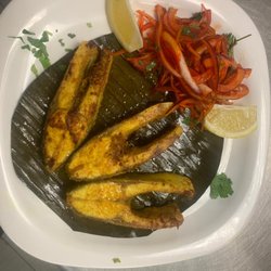 Royal Peacock Multi Cuisine - Tava fry ( grilled ) pomfret