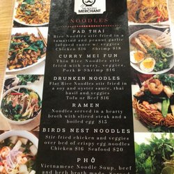 The Noodle Merchant - Menu side 1