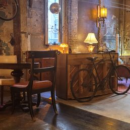 Back room at Five Flies Coffee on West 158th Street.