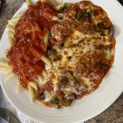 Sausage and Peppers Parmigiana