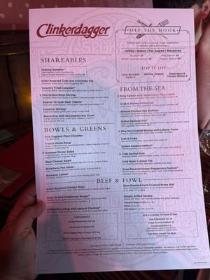 Menu photo 4 Clinkerdagger Spokane, WA