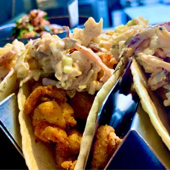 Carson Kitchen - Crawfish Tacos. Three to an order but if you want to split with a friend you'll want to add an extra taco!!! - New American Near Me - Las Vegas, Nevada Carson Kitchen - Crawfish Tacos. Three to an order but if you want to split with a friend you'll want to add an extra taco!!! - New American Near Me - Las Vegas, Nevada