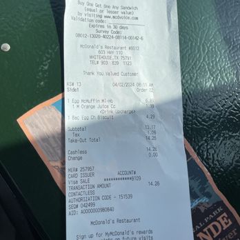 McDonald's - Fast Food Near Me - Whitehouse, Texas