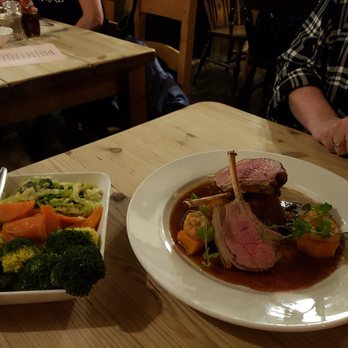 The Lydden Bell - Lamm, Zwiebelringe, Gemüse - Pubs Near Me - Dover, KEN