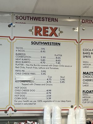 Menu photo 5 Rex's Hamburgers Albuquerque, NM