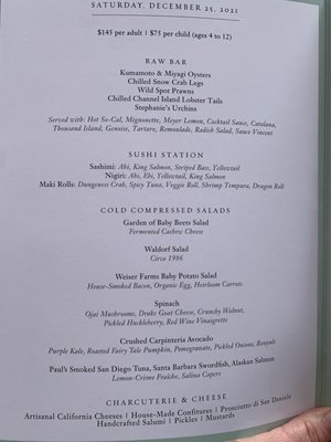 Menu photo 7 The Revere Room Montecito, CA Menu photo 7 The Revere Room Montecito, CA